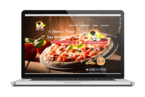 Website Amor e Pizza